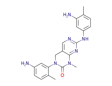 3-(5-amino-2-methylphenyl)-7-((3-amino-4-methylphenyl)-amino)-1-methyl-3,4-dihydropyrimido[4,5-d]pyrimidin-2(1H)-one