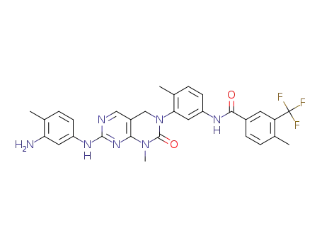 N-(3-(7-((3-amino-4-methylphenyl)amino)-1-methyl-2-oxo-1,2-dihydropyrimido[4,5-d]pyrimidin-3(4H)-yl)-4-methylphenyl)-4-methyl-3-(trifluoromethyl)benzamide