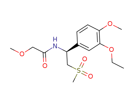 (S)-N-(1-(3-ethoxy-4-methoxyphenyl)-2-(methylsulfonyl)-ethyl)-2-methoxyacetamide