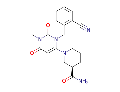 (R)-1-(3-(2-cyanobenzyl)-1-methyl-2,6-dioxo-1,2,3,6-tetrahydropyrimidin-4-yl)piperidine-3-carboxamide