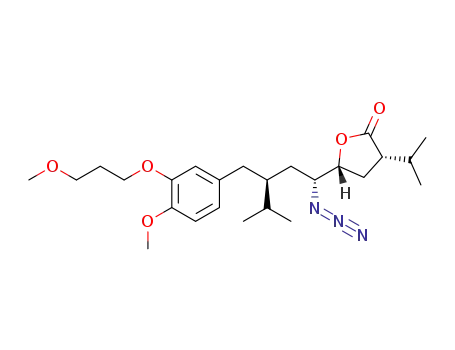 (3S,5R)-5-[(1R,3S)-1-azido-3-[[4-methoxy-3-(3-methoxypropoxy)phenyl]methyl]-4-methylpentyl]dihydro-3-isopropyl-2(3H)-furanone