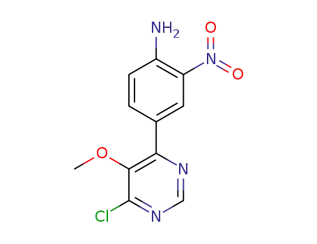 4-(6-chloro-5-methoxypyrimidin-4-yl)-2-nitroaniline