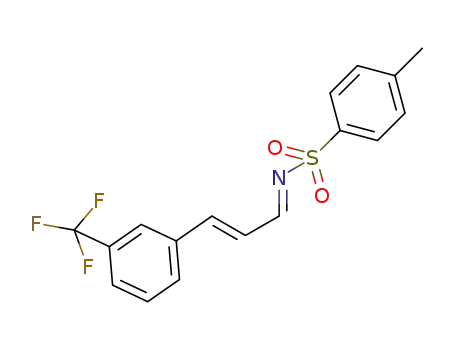 (E)-4-methyl-N-((E)-3-(3-(trifluoromethyl)phenyl)allylidene)benzenesulfonamide