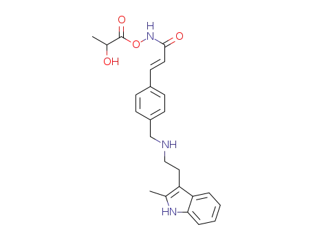 N-hydroxy-3-[4-[[[2-(2-methyl-1H-indol-3-yl)ethyl]amino]methyl]phenyl]acrylamide DL-lactate