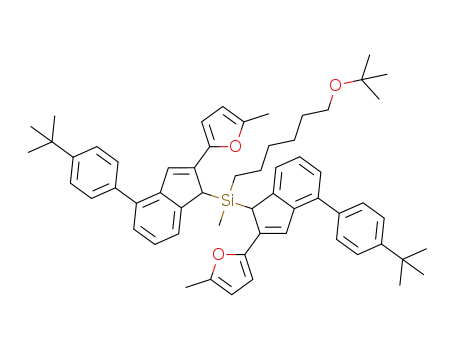 bis(2-[2-(5-methylfuryl)]-4-(4-t-butylphenyl)inden-1-yl)(6-t-butoxyhexyl)methylsilane