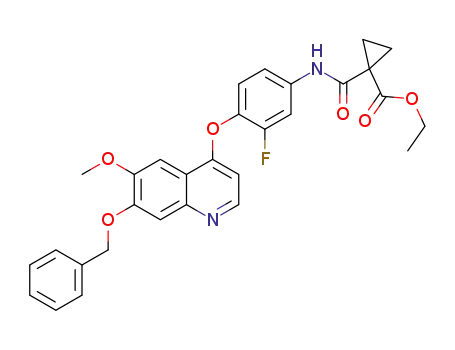 ethyl 1-[[3-fluoro-4-[[6-methoxy-7-benzyloxyquinolin-4-yl]oxy]phenyl]carbamoyl]cyclopropane-1-carboxylate