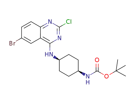 tert-butyl ((1s,4s)-4-((6-bromo-2-chloroquinazolin-4-yl)amino)cyclohexyl)carbamate
