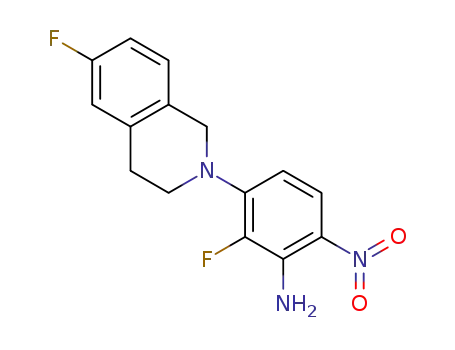 2-fluoro-3-(6-fluoro-3,4-dihydroisoquinolin-2(1H)-yl)-6-nitroaniline