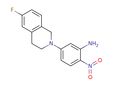 5-(6-fluoro-3,4-dihydroisoquinolin-2(1H)-yl)-2-nitroaniline