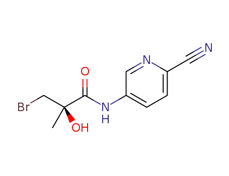 (2R)-3-bromo-N-(6-cyanopyridin-3-yl)-2-hydroxy-2-methylpropanamide