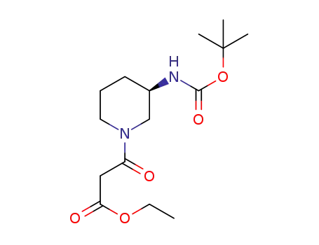 ethyl (R)-3-(3-Boc-aminopiperidin-1-yl)-3-oxopropanoate