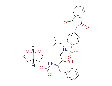 (3R,3aS,6aR)-hexahydrofuro[2,3-b]furan-3-yl (2S,3R)-4-(4-(1,3-dioxoisoindolin-2-yl)-N-isobutylphenylsulfonamido)-3-hydroxy-1-phenylbutan-2-ylcarbamate