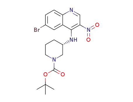 tert-butyl (S)-3-((6-bromo-3-nitroquinolin-4-yl)amino)piperidine-1-carboxylate