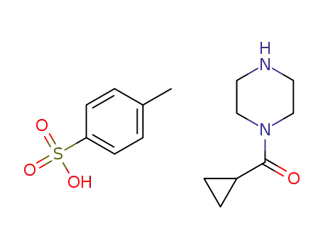 N-cyclopropanoylpiperazinium p-toluenesulfonate
