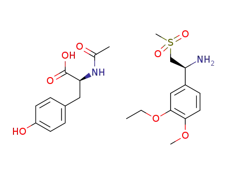 (S)-(2-(3-ethoxy-4-methoxyphenyl)-1-(methylsulphonyl)-eth-2-ylamine)-N-acetyl-L-tyrosine salt
