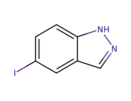Molecular Structure of 55919-82-9 (5-Iodo-1H-indazole)