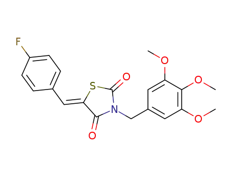 (Z)-5-(4-fluorobenzylidene)-3-(3,4,5-trimethoxybenzyl)thiazolidine-2,4-dione