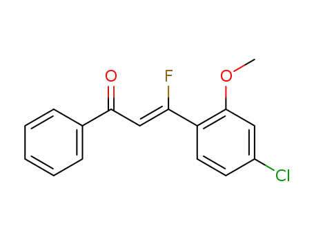 (Z)-3-(4-chloro-2-methoxyphenyl)-3-fluoro-1-phenylprop-2-en-1-one