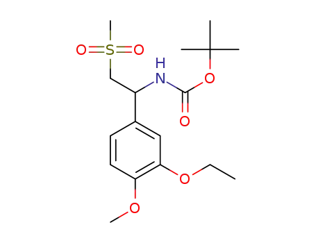 tert-butyl N-[1-(3-ethoxy-4-methoxyphenyl)-2-methylsulfonylethyl]carbamate