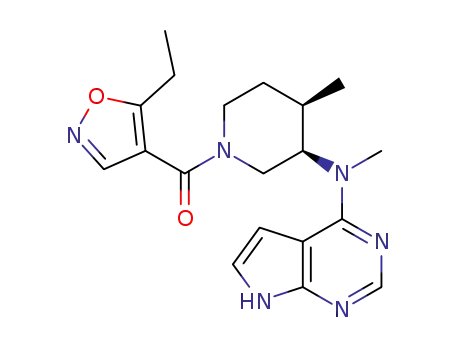 (5-ethylisoxazol-4-yl)((3R,4R)-4-methyl-3-(methyl-(7H-pyrrolo[2,3-d]Pyrimidin-4-yl)amino)piperidin-1-yl)methanone