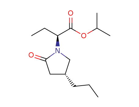 isopropyl (2S)-2-[(4R)-2-oxo-4-propyl-1-pyrrolidinyl]butyrate