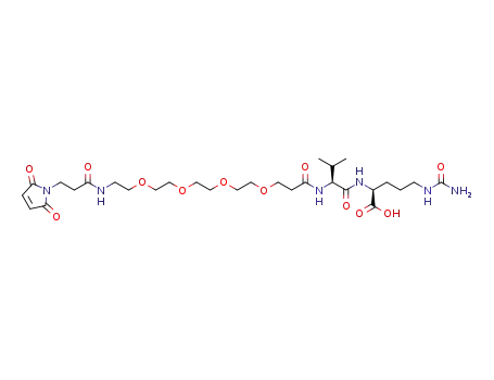 N-[19-(2,5-dioxo-2,5-dihydro-1H-pyrrol-1-yl)-17-oxo-4,7,10,13-tetraoxa-16-azanonadecan-1-oyl]-L-valyl-N5-carbamoyl-L-ornithine