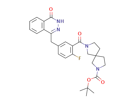 tert-butyl 7-(2-fluoro-5-((4-oxo-3,4-dihydrophthalazin-1-yl)-methyl)benzoyl)-2,7-diazaspiro[4.4]nonane-2-carboxylate
