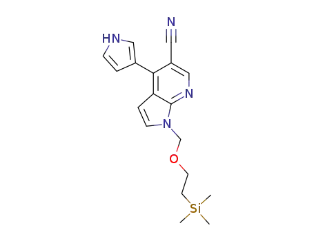 4-(1H-pyrrol-3-yl)-1-((2-(trimethylsilyl)ethoxy)methyl)-1H-pyrrolo[2,3-b]pyridine-5-carbonitrile