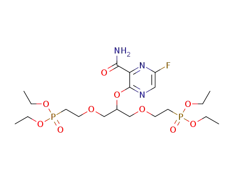 tetraethyl 5-((3-carbamoyl-5-fluoropyrazin-2-yl)oxy)-3,7-dioxanonane-1,9-diphosphonate