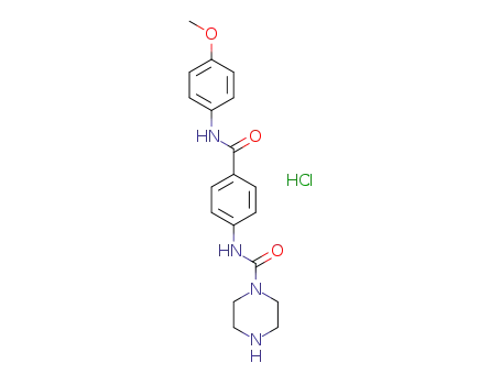 N-(4-((4-methoxyphenyl)carbamoyl)phenyl)piperazine-1-carboxamide hydrochloride