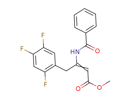 methyl 3-benzoylamino-4-(2,4,5-trifluorophenyl)-2-butenoate