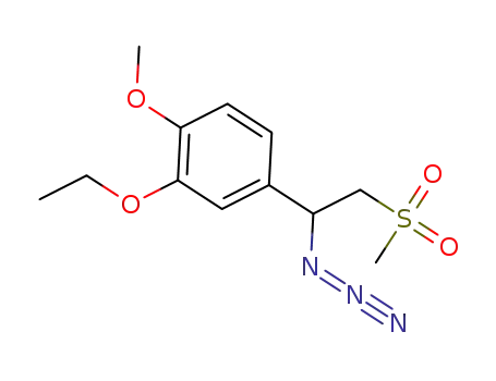 4-(1-azido-2-(methylsulfonyl)ethyl)-2-ethoxy-1-methoxybenzene