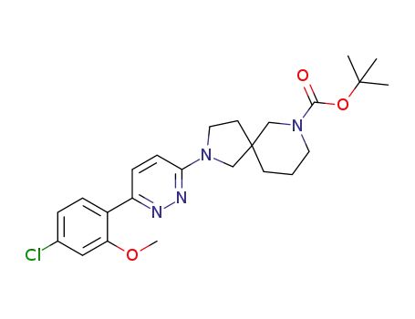 tert-butyl 2-(6-(4-chloro-2-methoxyphenyl)pyridazin-3-yl)-2,7-diazaspiro[4.5]decane-7-carboxlate