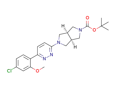 tert-butyl 5-(6-(4-chloro-2-methoxyphenyl)pyridazin-3-yl)hexahydropyrrolo[3,4-c]pyrrole-2(1H)-carboxylate