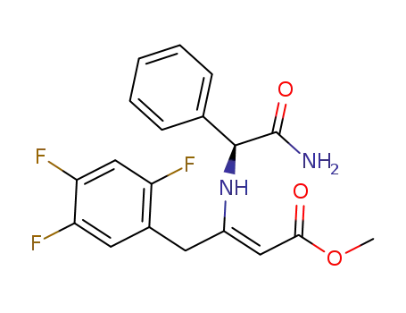 (S,Z)-methyl 3-(2-amino-2-oxo-1-phenylethylamino)-4-(2,4,5-trifluorophenyl)but-2-enoate