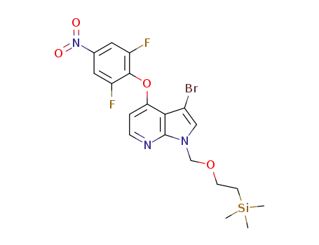 3-bromo-4-(2,6-difluoro-4-nitrophenoxy)-1-{[2-(trimethylsilyl)ethoxy]methyl}-1H-pyrrolo[2,3-b]pyridine