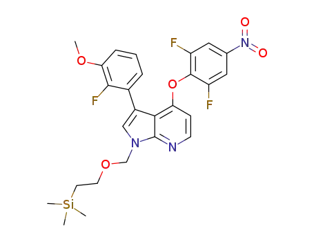 4-(2,6-difluoro-4-nitrophenoxy)-3-(2-fluoro-3-methoxyphenyl)-1-{[2-(trimethylsilyl)ethoxy]methyl}-1H-pyrrolo[2,3-b]pyridine