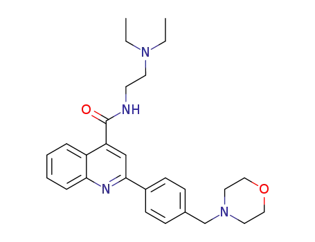 N-[2-(diethylamino)ethyl]-2-{4-[(morpholin-4-yl)methyl]phenyl}quinoline-4-carboxamide