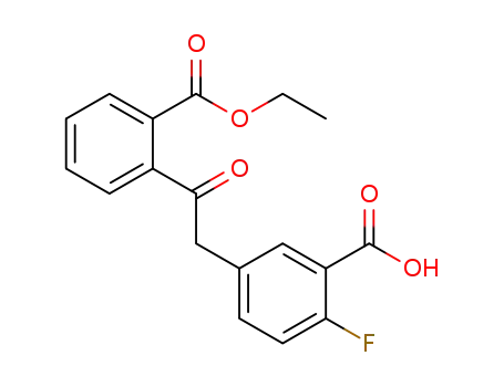 ethyl 2-(2-(4-fluoro-3-carboxyphenyl)acetyl)benzoate