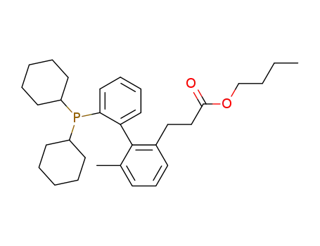 2-(dicyclohexylphosphino)-2'-(3-butoxy-3-oxopropyl)-6'-methyl-biphenyl