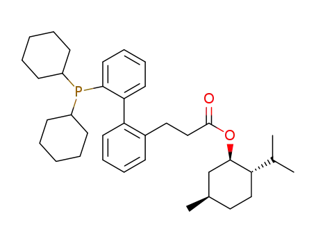 2-(dicyclohexylphosphino)-2’-(3-(((1R,2S,5R)-2-isopropyl-5-methylcyclohexyl)oxy)-3-oxopropyl)biphenyl