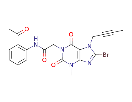 N-(2-acetylphenyl)-2-[8-bromo-7-(but-2-yn-1-yl)-3-methyl -2,6-dioxo-2,3,6,7-tetrahydro- 1H-purin-1-yl]acetamide