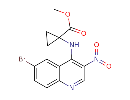 methyl 1-((6-bromo-3-nitroquinolin-4-yl)amino)cyclopropane-1-carboxylate