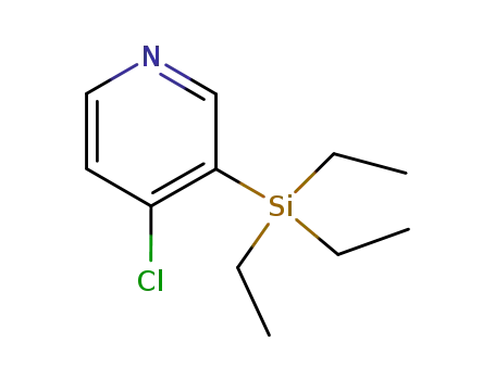 Pyridine, 4-chloro-3-(triethylsilyl)- (9CI)