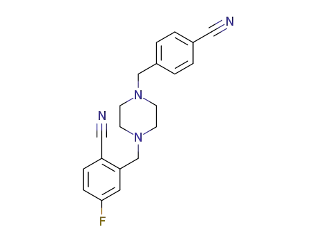 2-((4-(4-cyanobenzyl)piperazin-1-yl)methyl)-4-fluorobenzonitrile