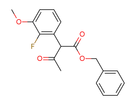 2-(2-fluoro-3-methoxyphenyl)-3-oxo-butyric acid benzyl ester