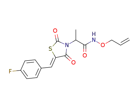 N-(allyloxy)-2-(5-(4-fluorobenzylidene)-2,4-dioxothiazolidin-3-yl)propanamide