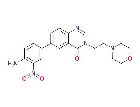 6-(4-amino-3-nitrophenyl)-3-(2-morpholinoethyl)quinazolin-4(3H)-one
