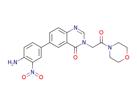 6-(4-amino-3-nitrophenyl)-3-(2-morpholino-2-oxoethyl)quinazolin-4(3H)-one