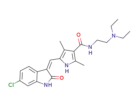 (Z)-5-((6-chloro-2-oxoindolin-3-ylidene)methyl)-N-(2-(diethylamino)ethyl)-2,4-dimethyl-1H-pyrrole-3-carboxamide